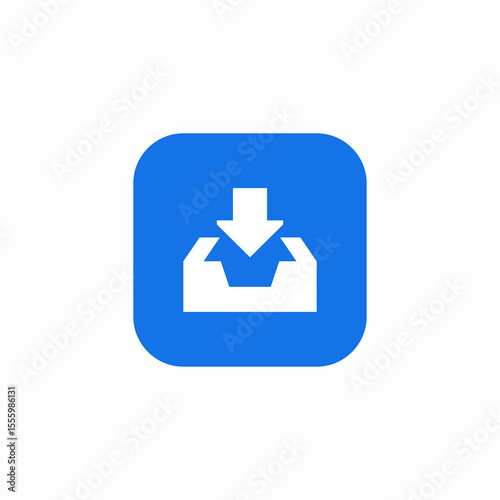 message receive icon sign vector