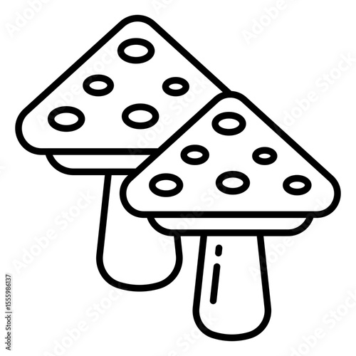 Premium download icon of mushroom
