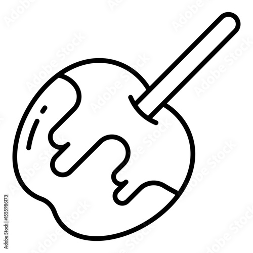 Premium download icon of caramel apple