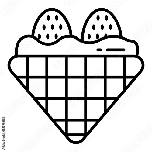 Vector design of stroopwafel