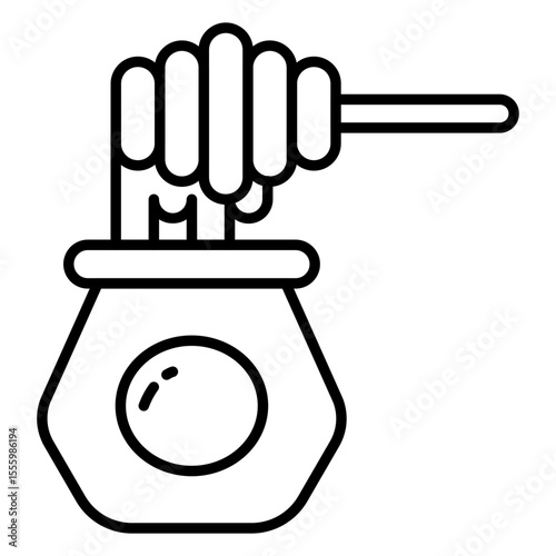 Perfect design icon of honey jar