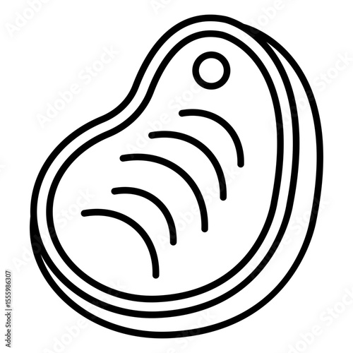 Creative design icon of steak