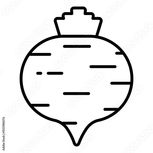 Perfect design icon of turnip