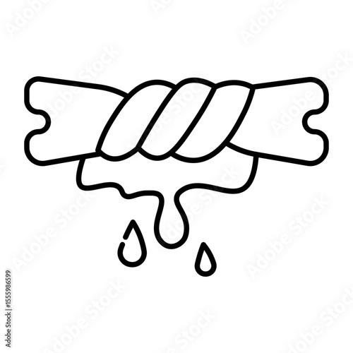 Made in UK Laundry day dreams are made of dripping red and blue candy vector icon.
