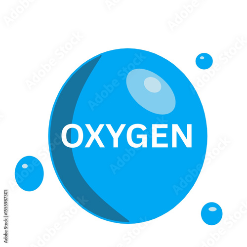 oxygen molecule representation rd color substance  molecule compound .eps