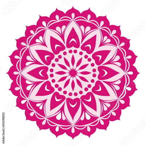 Ethereal Mandala with Translucent Icy Petals in Celestial Glow