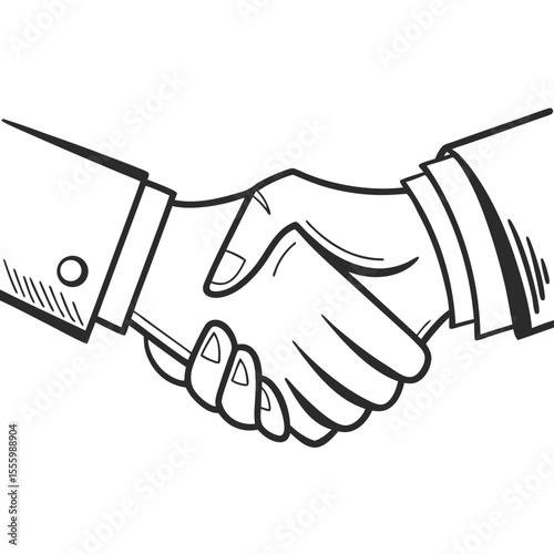 handshake vector illustration