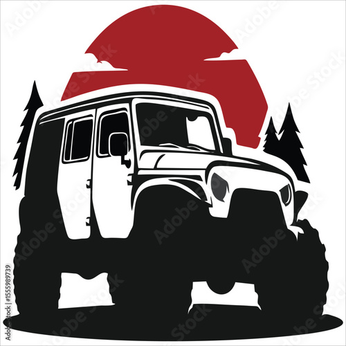 American muscle sport car art illustration