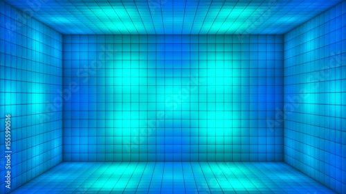 Broadcast Hi-Tech Alternate Blinking Illuminated Cubes Room Stage, Multi Color, Events, 3D, Loopable, 4K