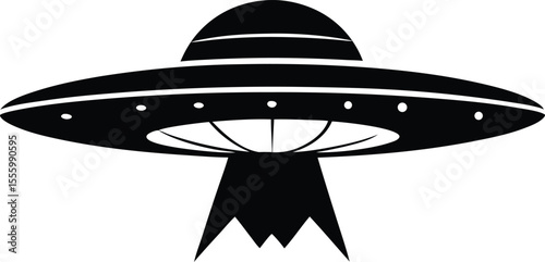 alien flying saucer spaceship silhouette ,spaceship vector,UFO Flying Saucer Silhouette