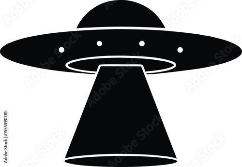 alien flying saucer spaceship silhouette ,spaceship vector,UFO Flying Saucer Silhouette