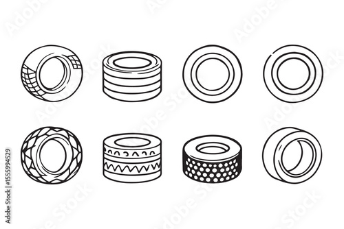 Tape line art and black color