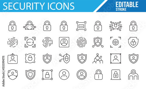 Collection of Icons for Online Privacy and Safety