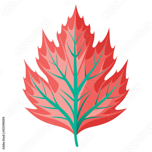 coral-leaf-isolated-realistic-on-white-background