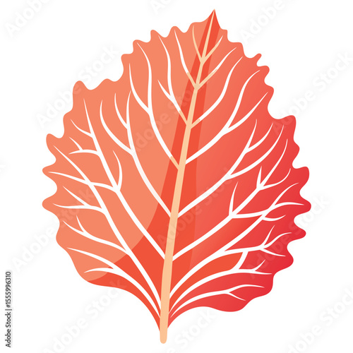 coral-leaf-isolated-realistic-on-white-background