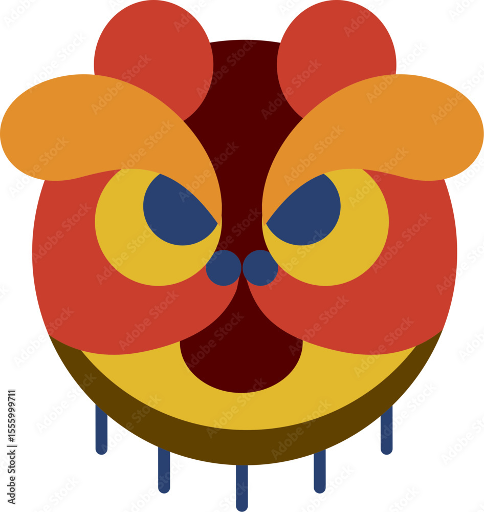 Fototapeta premium Minimalist Chinese New Year Elements Vector Pack