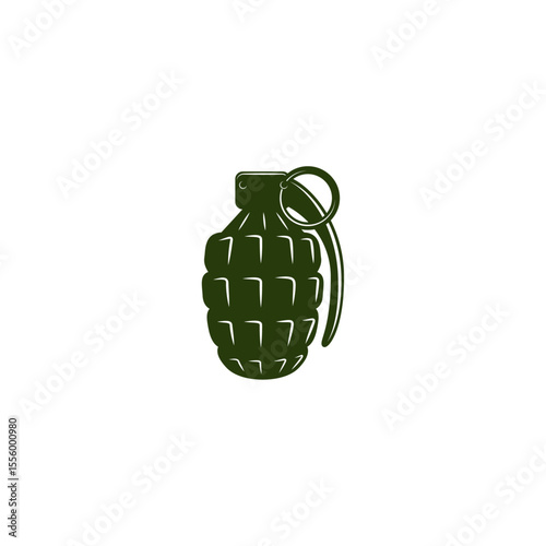 Grenade icon logo flat vector design