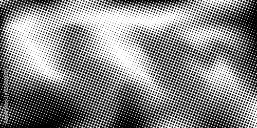 grunge Halftone white and black dots pattern and black gradient grunge texture background. Dotted line comic sport style vector illustration