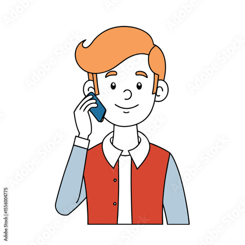 Man on Phone: A focused individual engrossed in a phone conversation, showcasing effective communication and active listening in a relaxed, casual setting.
