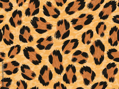 closeup fur leopard skin background texture seamless pattern wallpaper