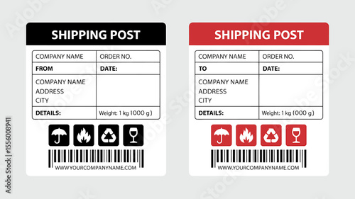 Professional Shipping Label Design  Templates for Efficient Postage