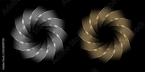 Gold, silver and bronze metal circle frames 3d vector realistic illustration. First, second and third place medals or buttons isolated on white background. Certified. Quality blank, empty badge set.