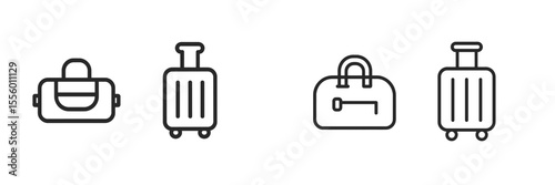 Various types of luggage designs showcasing travel essentials for adventures and vacations