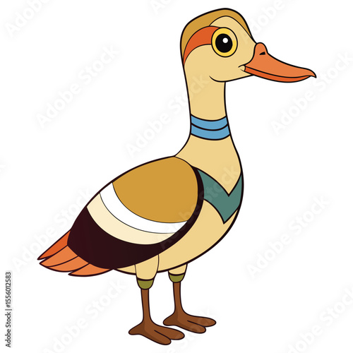 duck on a white background