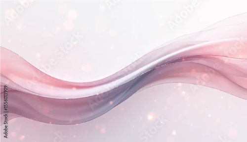 Smooth pink wave background with flowing lines and soft abstract design elements