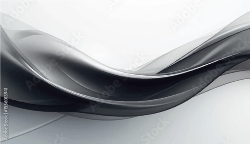 Black and white abstract background with silverware elements in a modern dining theme
