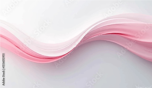 Abstract pink wave design with flowing curves and soft light pattern on a modern digital background