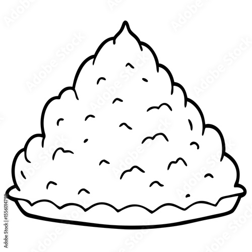Snow Pile icon vector