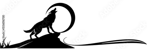vector illustration wolf for a halloween day