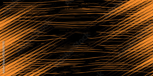 orange black brush Car sticker wrap pattern banner abstract sporty lines black orange color combination grunge brush modern pattern racing motorsport design.vector illustration.