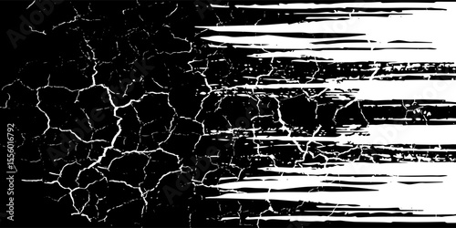 black white brush pattern car sticker banner abstract sporty lines black white color combination grunge brush pattern modern racing motorsport design. vector illustration.