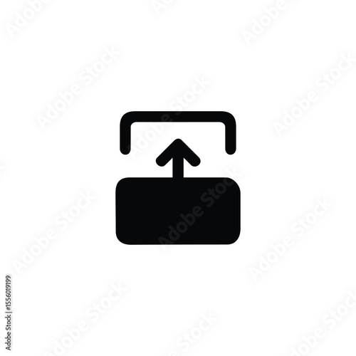 Transition Up Solid Glyph Icon.eps