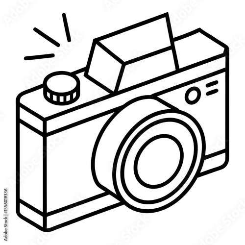 Camera Flash vector illustration