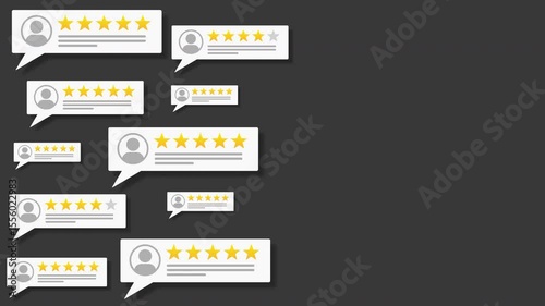 Customer Reviews with a lot of positive and good five star comments and reviews. alpha channel