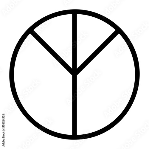 pie chart line icon