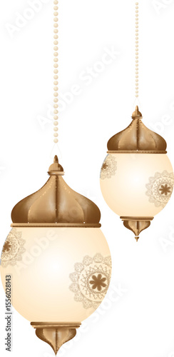 Illustration of Eid al-Fitr and Eid al-Adha icons, various sacrificial animals with transparent backgrounds as per design needs