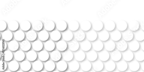White tiles wall. round marble textures, ball tiles. Top view pavement circle block white texture with seamless patterns floor background. Air Bubble wrap texture background. Textured Background.