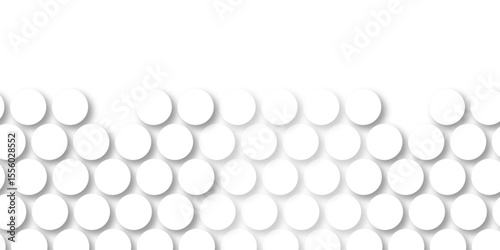 White tiles wall. round marble textures, ball tiles. Top view pavement circle block white texture with seamless patterns floor background. Air Bubble wrap texture background. Textured Background.