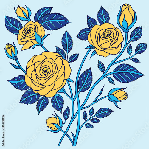 Seamless vector wallpaper pattern of flowers. Roses for partition background.