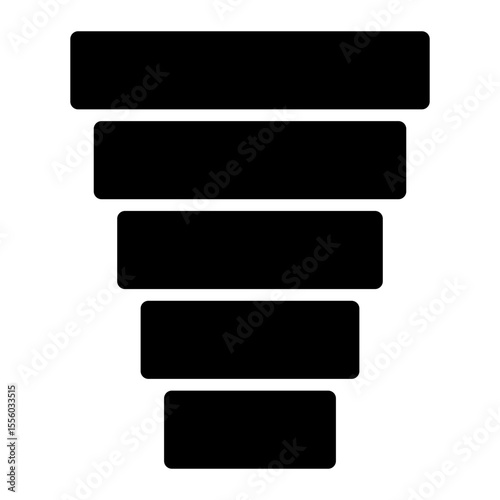 funnel glyph icon
