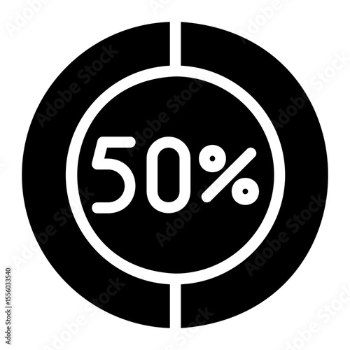 pie chart glyph icon