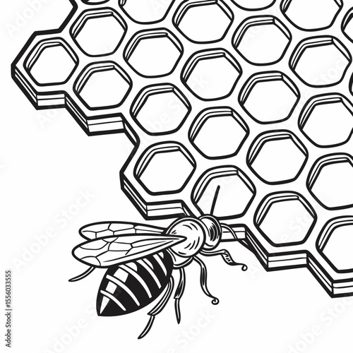 Honey Dripping Hive Vector
