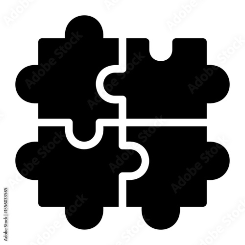 puzzle glyph icon