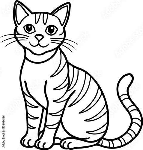 black cat cartoon