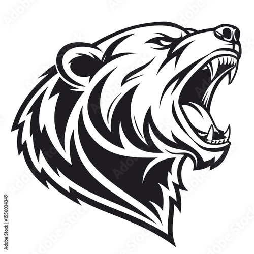 Wallpaper Mural Bold Wild Bear Vector Emblem
 Torontodigital.ca