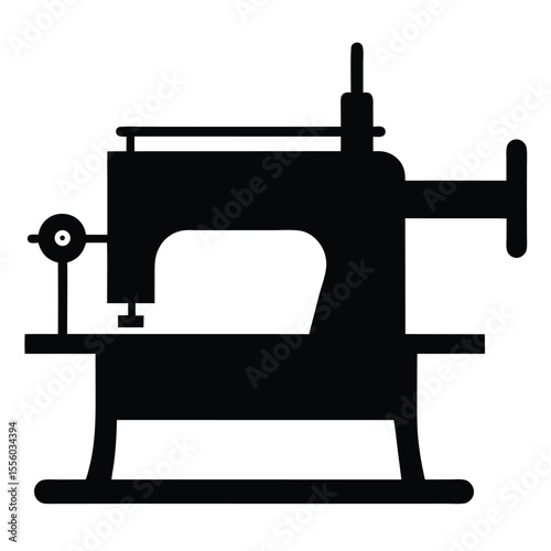 sewing machine isolated on white